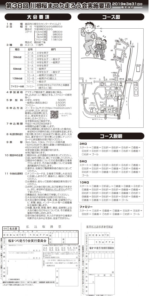 かわね桜まつり走ろう会(ﾊﾟﾝﾌﾚｯﾄ)