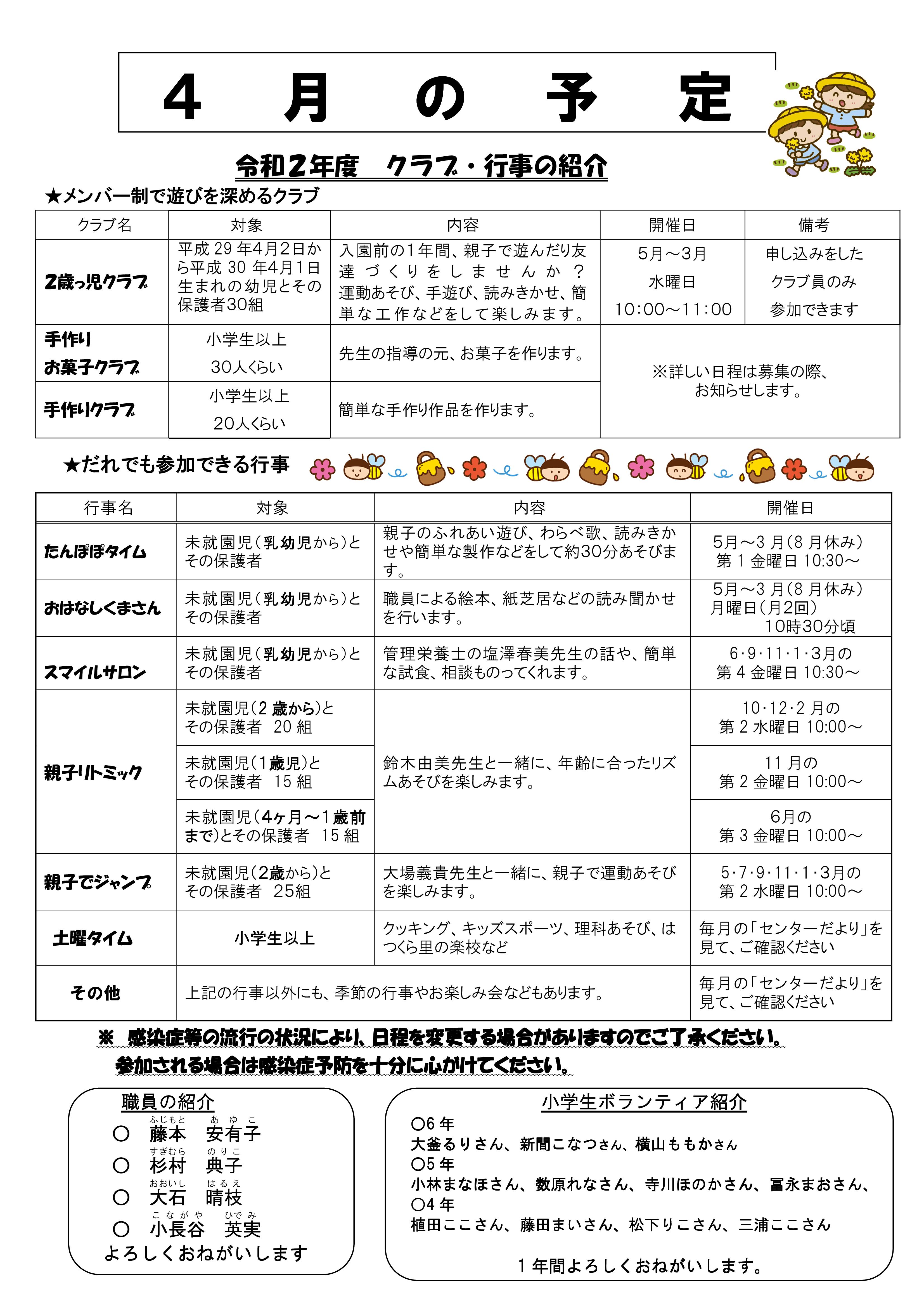 Microsoft Word - Ｒ２年度 4月 裏