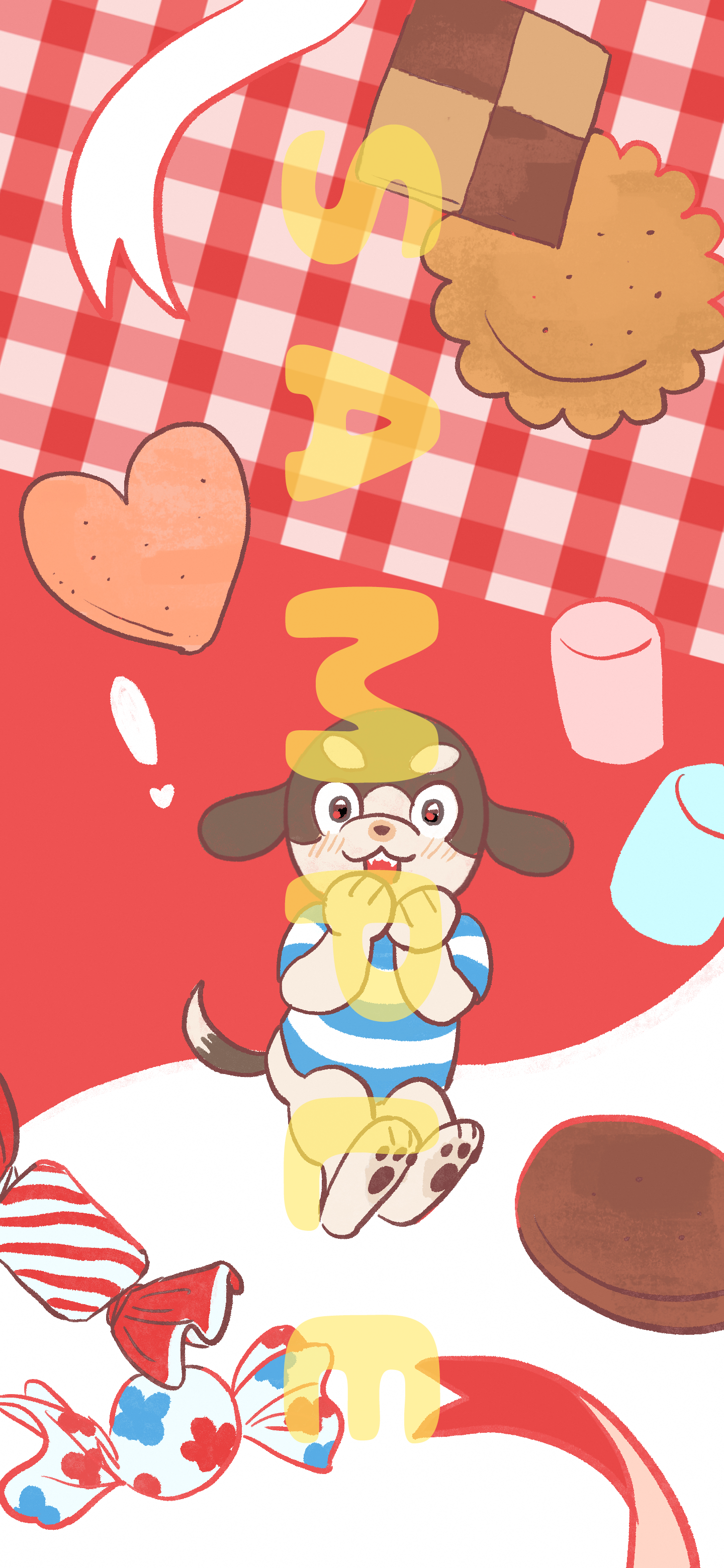 しまいくオリジナル⚡スマホ壁紙プレゼント2月ver