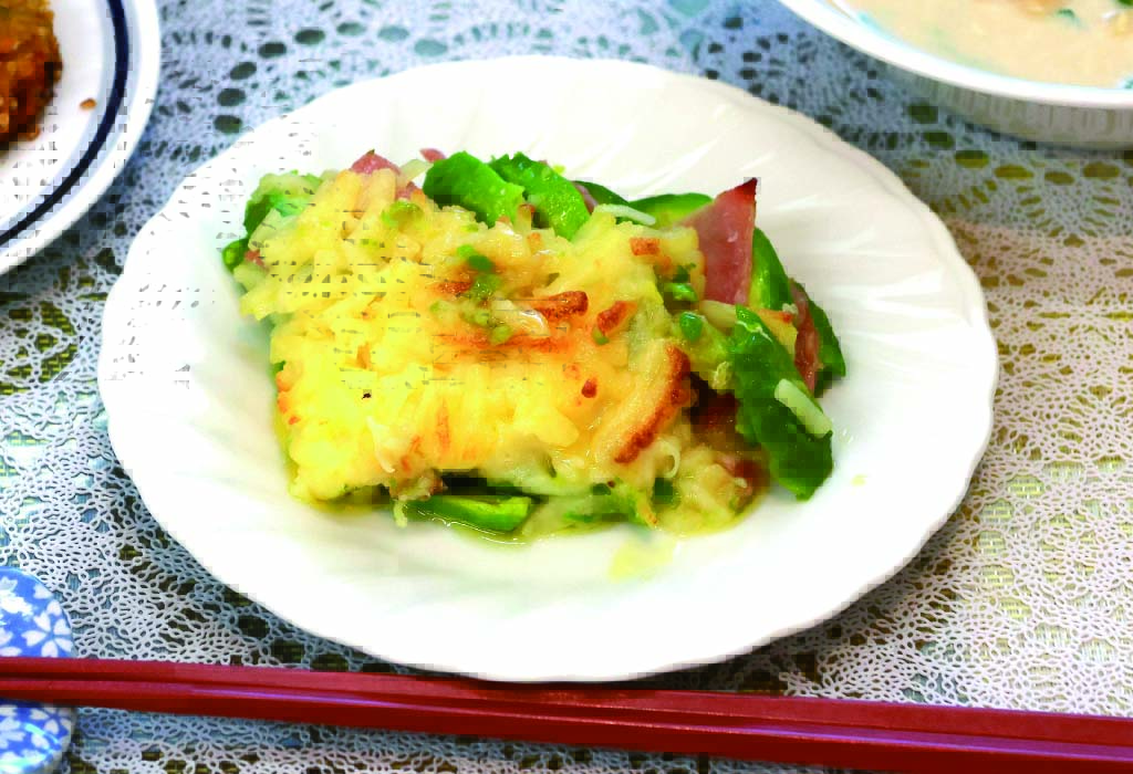 彩りもう一品🍙アボカドのグラタン