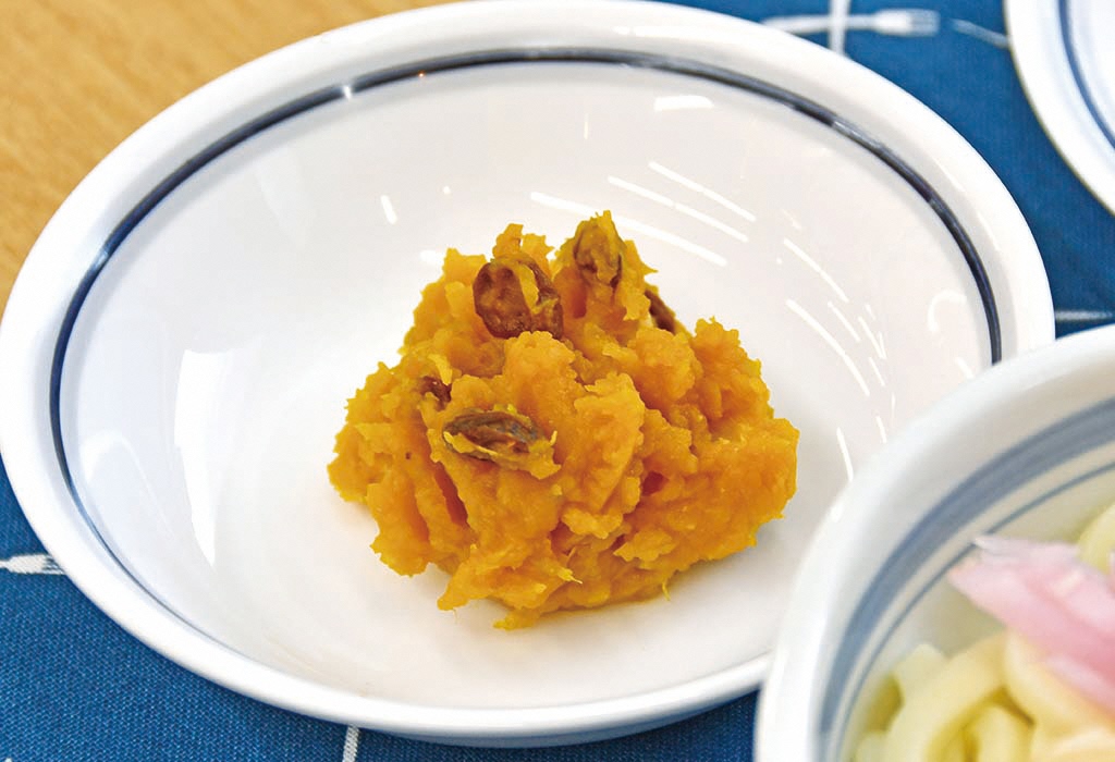 彩りもう一品🍙カボチャのサラダ