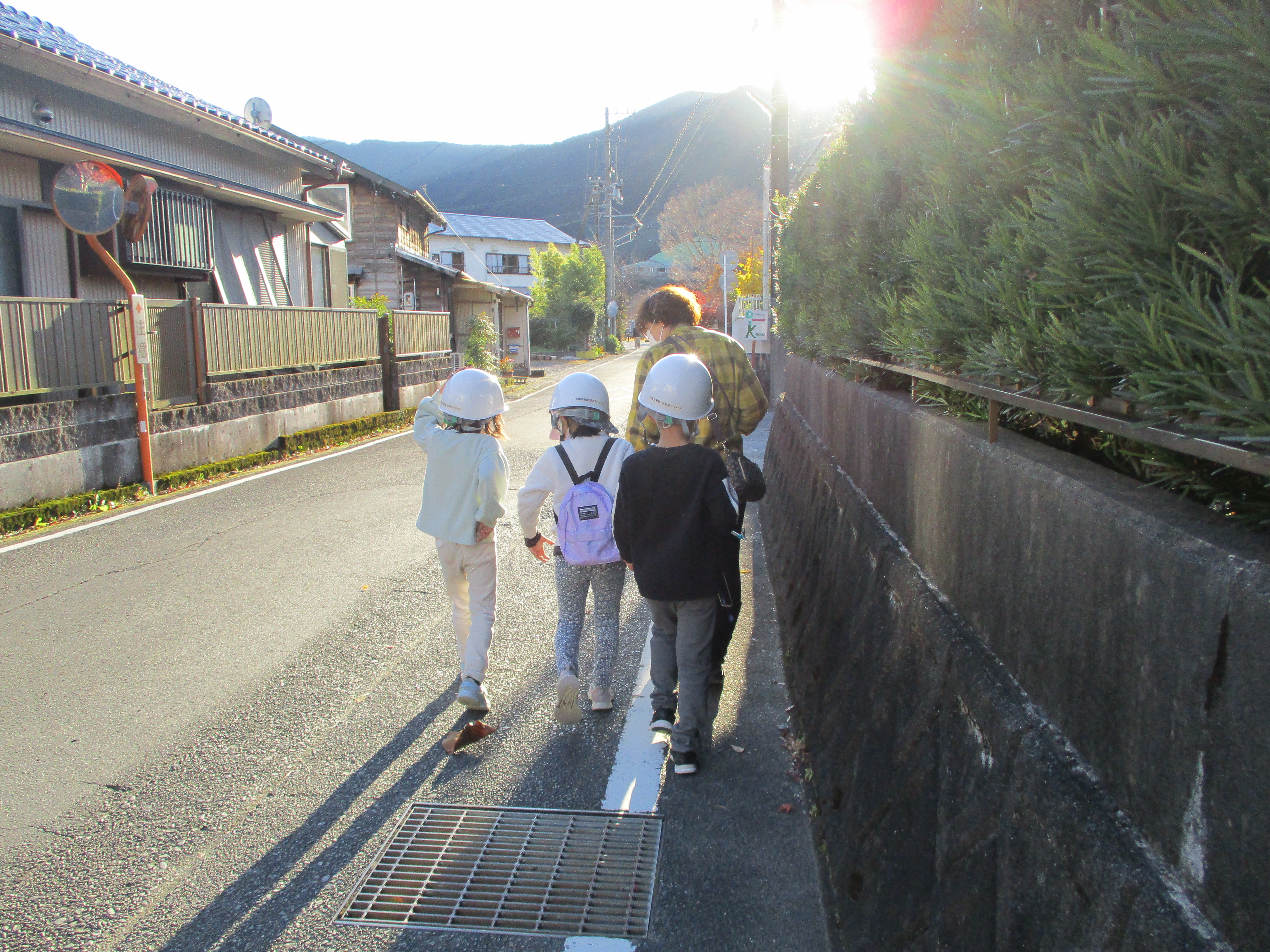 避難訓練(火災を想定)